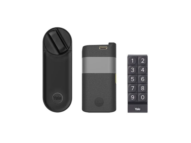 Yale Linus L2 Smart Lock Schwarz Kit Keypad   Battery-Pack Intelligentes Türschloss inkl. Keypad und Battery-Pack