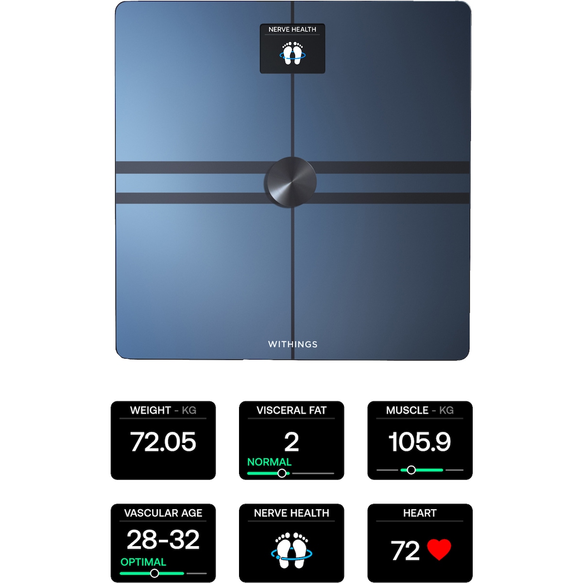 Withings Body Comp baderomsvekt WBS12-Black-All-Inter