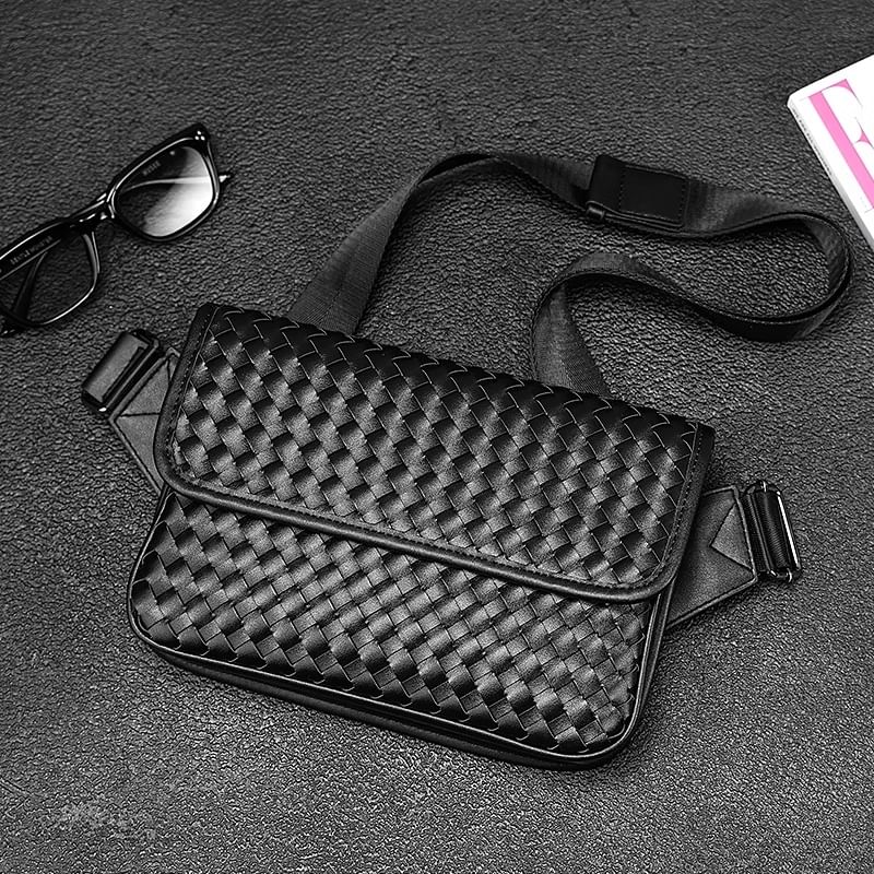 BagBuzz - Geweven klep crossbody tas