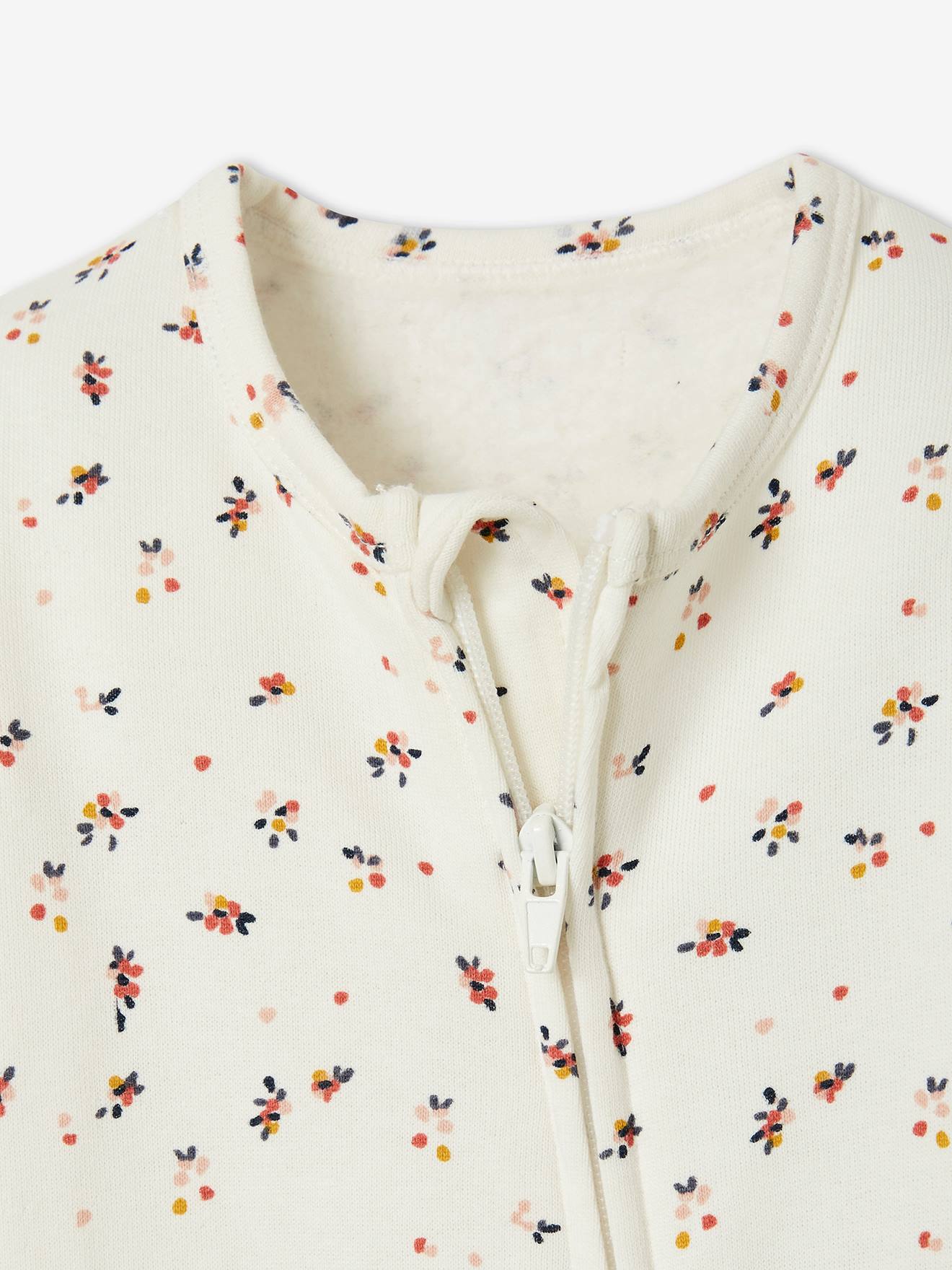 Conjunto de 2 pijamas de pelúcia para bebê em dois tons de rosa claro/multicoloridos
