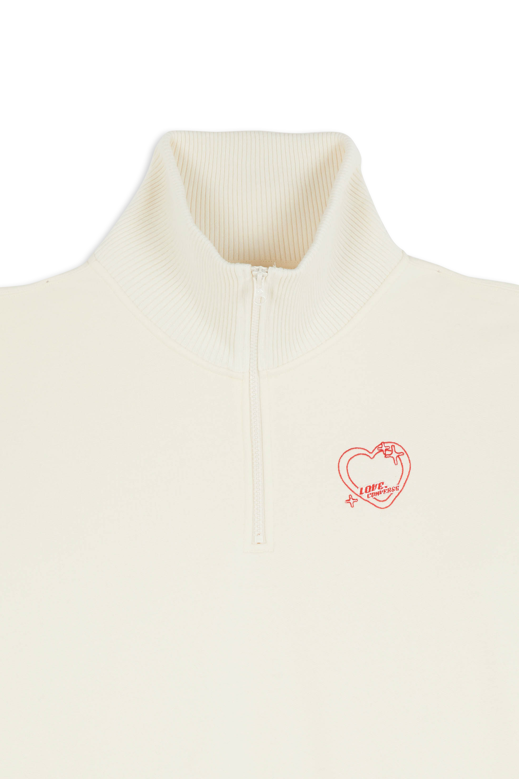 CONVERSE Sweatshirt GO-TO Y2K HEART 3/4 ZIP SWEATER Multicolore