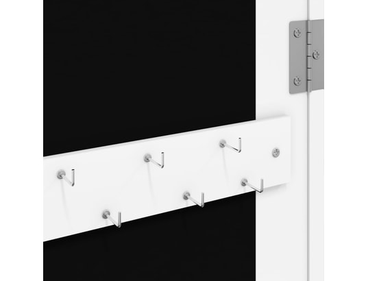 VIDAXL - Armoire à bijoux avec miroir murale blanc 37,5x10x106 cm