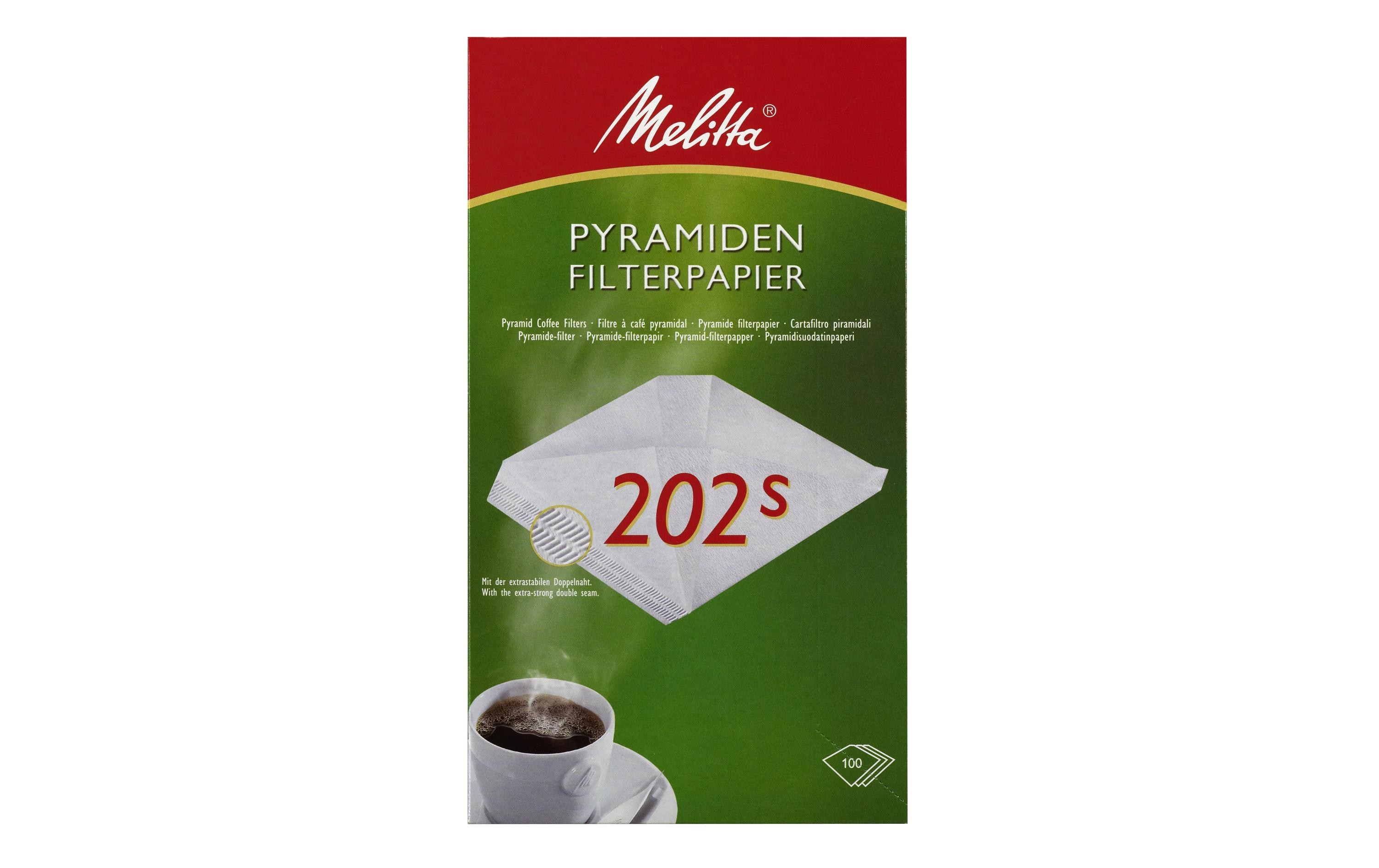 Filtertüte Pyramiden-Filterpapier 202 S 202s 100 StückDer passende Pyramidenfilter für unterschiedliche Geräte-Serien