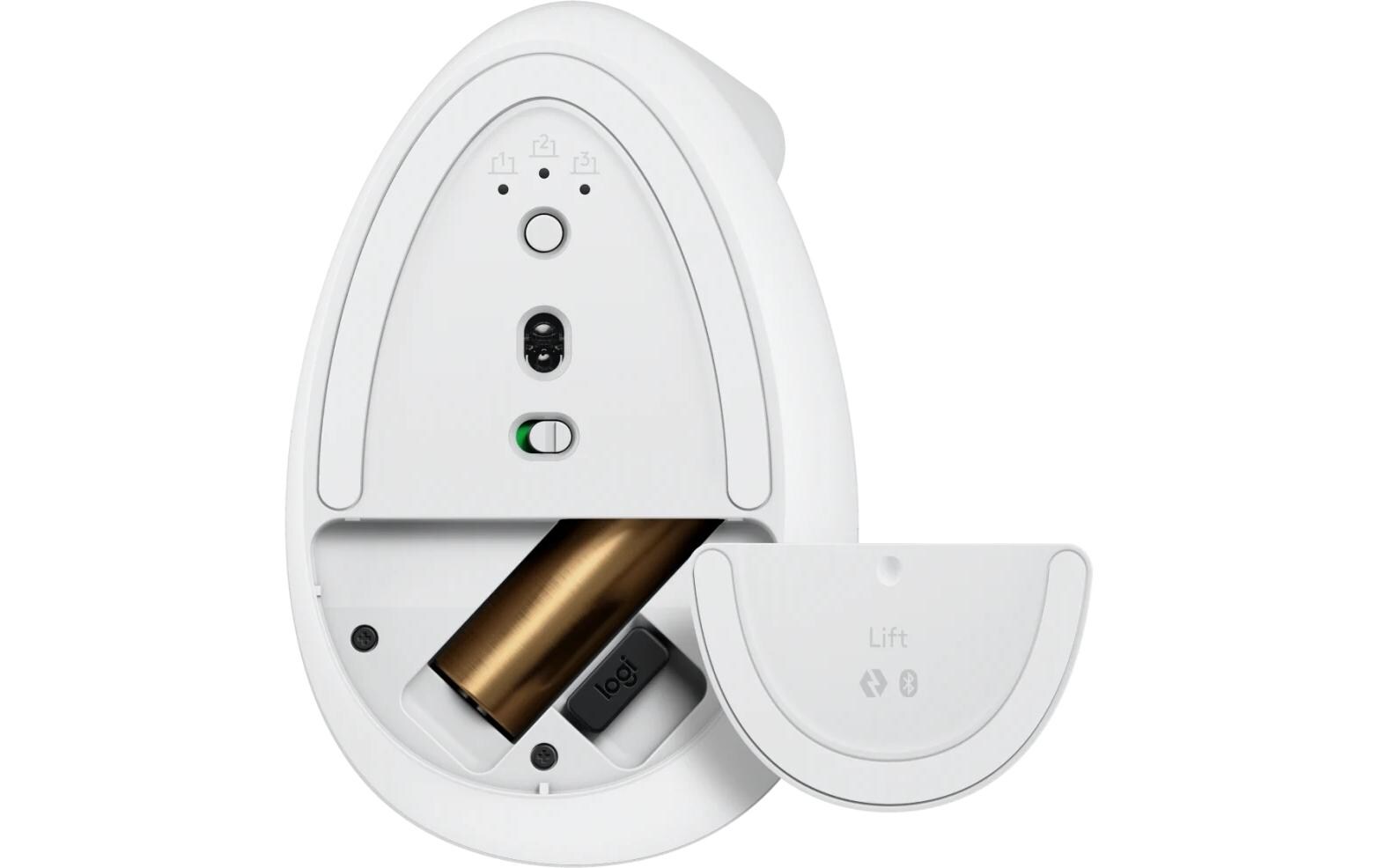 Ergonomische Maus Lift for Business Off-whiteKomfortable ergonomische Maus mit vertikalem Design für kleine bis mittelgrosse Hände