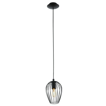 EGLO hanglamp Newtown zwart Ø16 cm