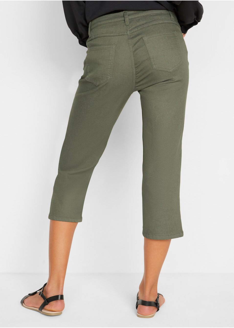 Pantalon 3/4 super-stretch avec taille confortable