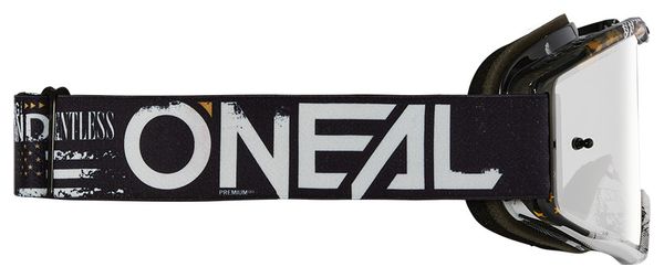 Masque O'Neal B-10 Attack Noir Ecran SIlver Mirror