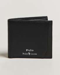 Polo Ralph Lauren Pebble Leather  Billfold Wallet Dark Brown