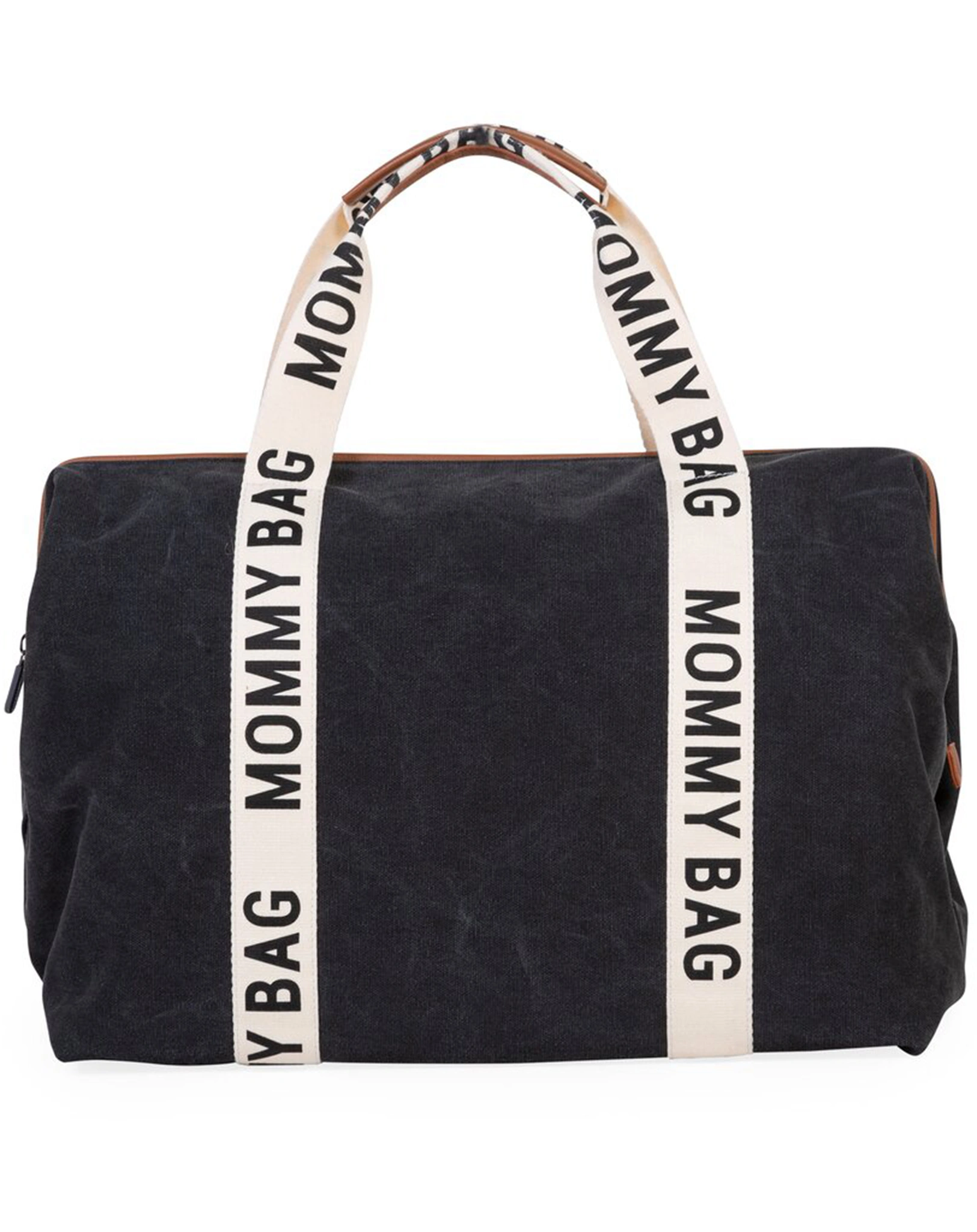 Canvas-Wickeltasche MOMMY BAG SIG (55x35x40) in black