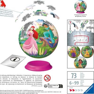 Ravensburger Disney Princess 3D-puslespill 72 Brikker