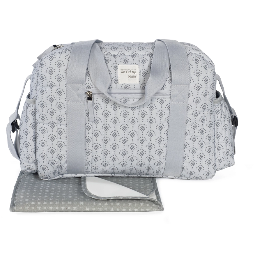 Walking Mum Wickeltasche Indian Ash grau