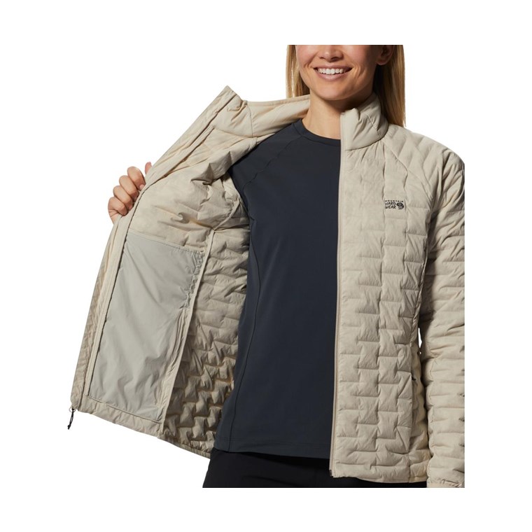 Mountain Hardwear Stretchdown Light Jacket Women Wild Oyster