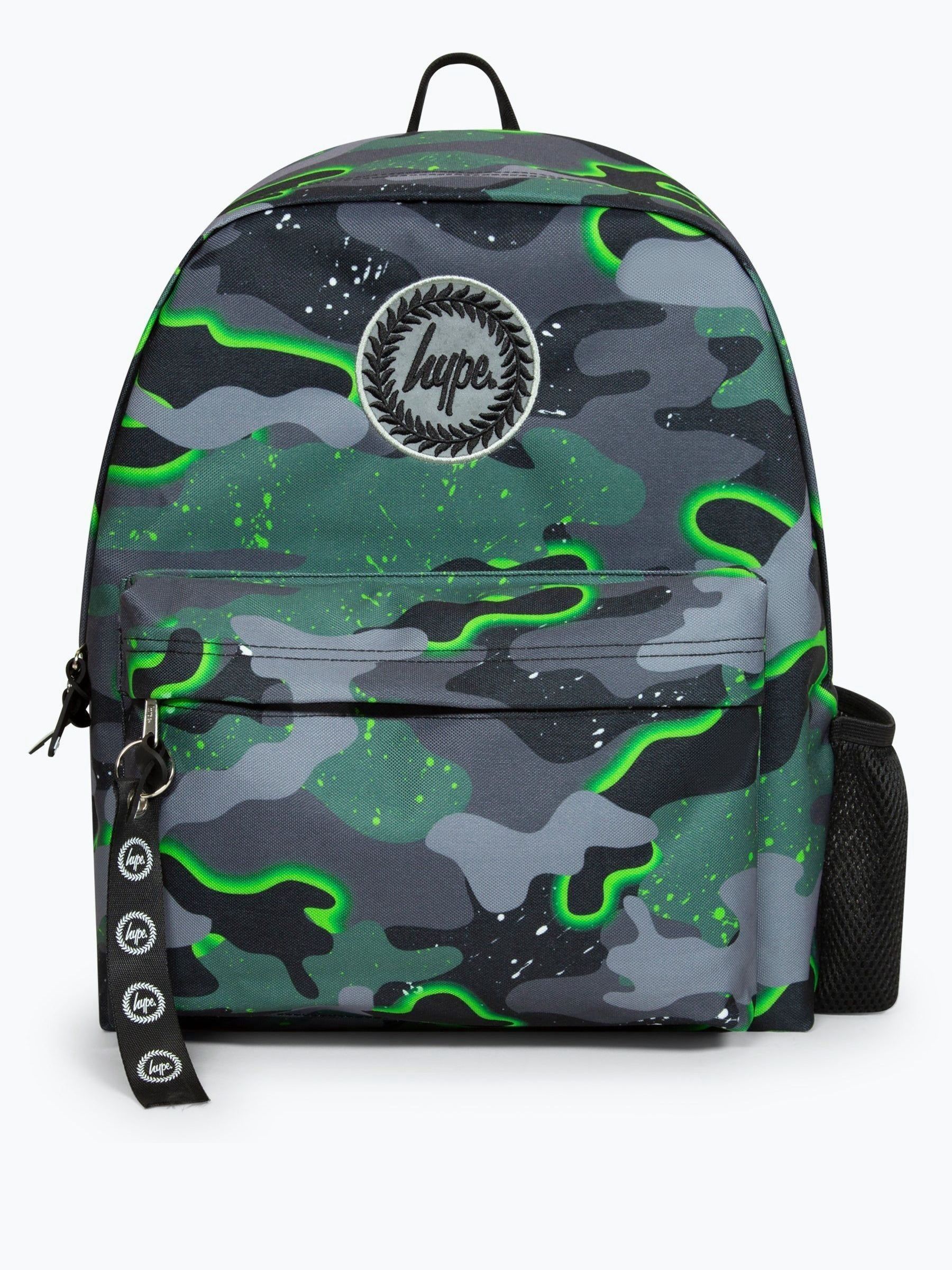 Hype. Boys Green Iconic Glow Camo Backpack