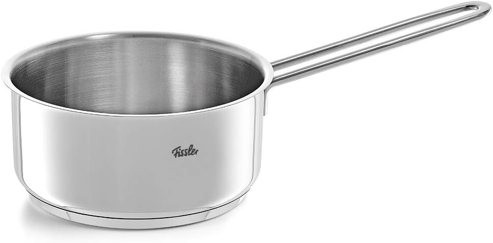 Fissler Copenhagen/Edelstahl-Topfset, 5-teilig, Kochtopf-Set, Töpfe mit Glas-Deckel (3 Kochtöpfe, 1 Bratentopf, 1 Stielkasserolle-deckellos) - Induktion