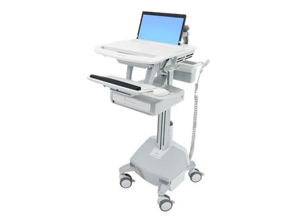 Ergotron StyleView - Vogn (kun lading) - åpen arkitektur - for notebook / tastatur / mus - medisinsk - aluminium, forsinket stål, kvalitetsplast - gr