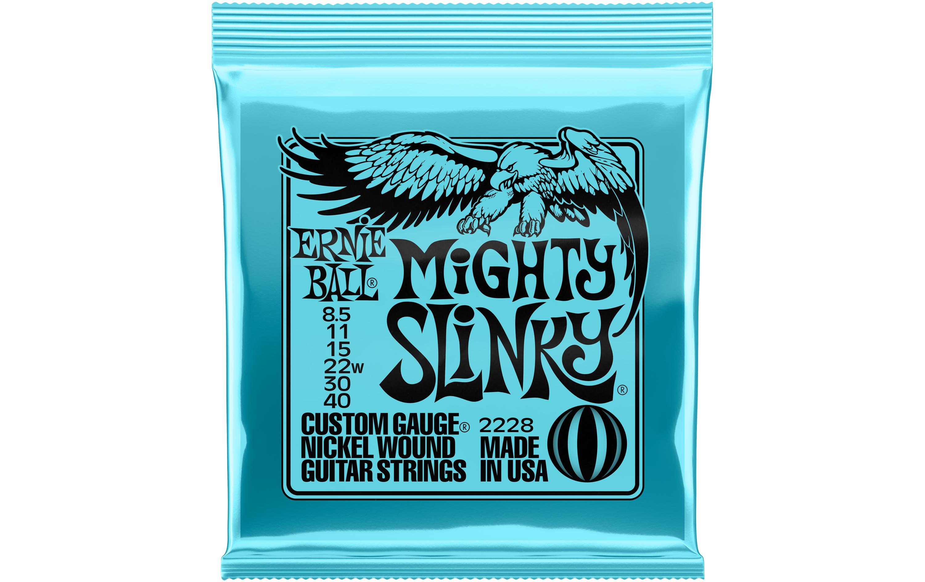 Gitarrensaiten 2228 Mighty Slinky – Mighty 8.5 - 40Saitensatz für E-Gitarre