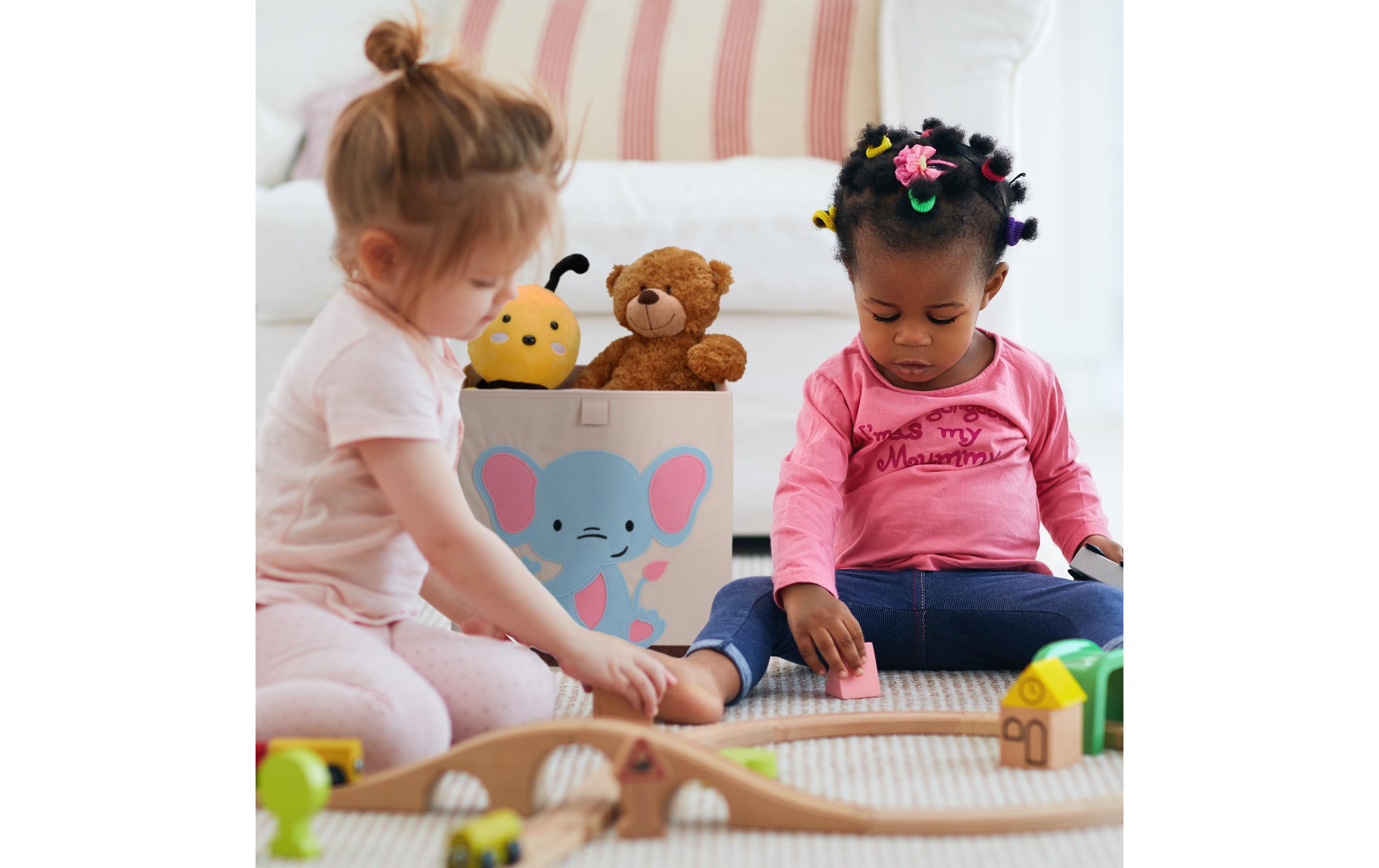 Spielzeugbox ElefantFaltbare Aufbewahrungsbox für das Kinderzimmer