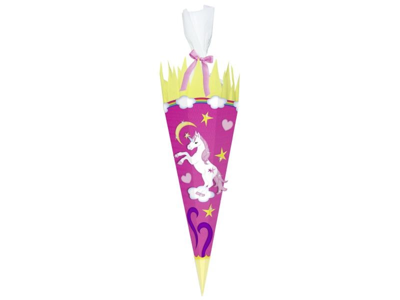 URSUS Schultüte Bastelset 68 x 20 cm Einhorn Schultüte zum selber Basteln