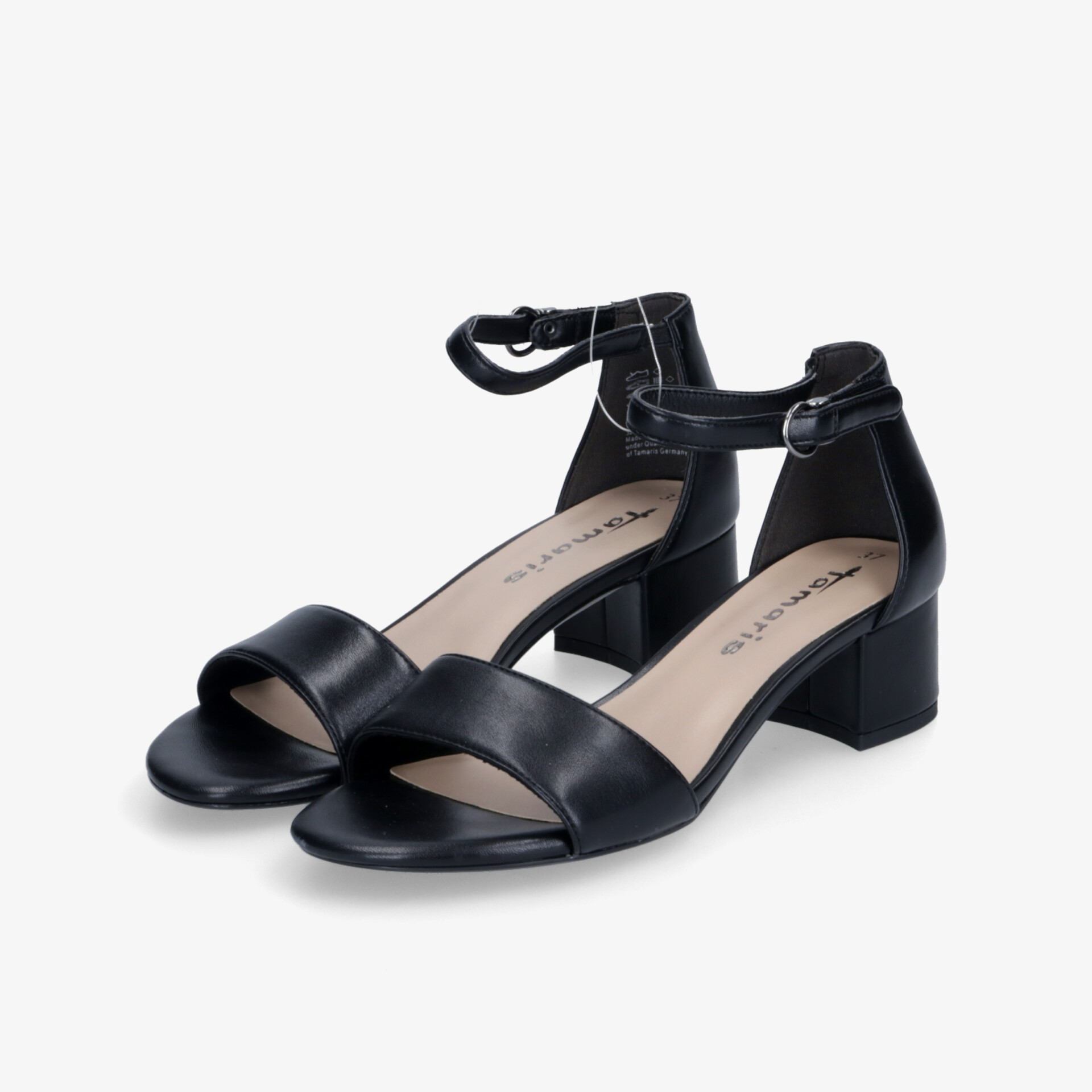 Tamaris Damen Riemchensandalen schwarz