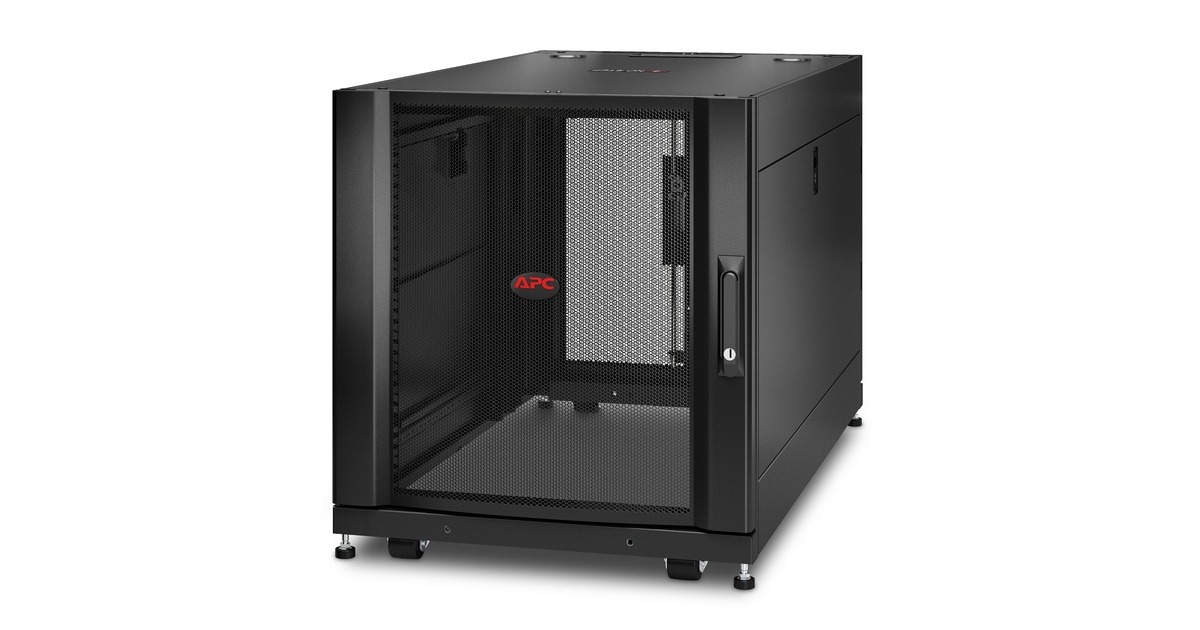 APCNetShelter SX 12U met zijpanelen server rack  (Zwart, 600 x 1070 x 685mm)