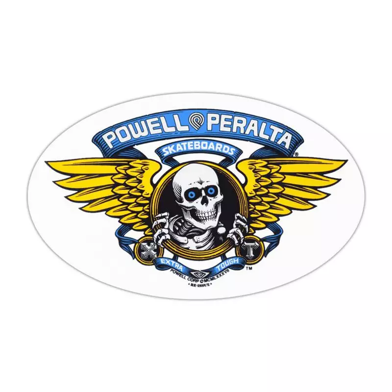 Stickers POWELL PERALTA Winged Ripper 6.5 (20 Pk) Bleu