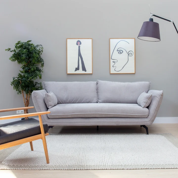 Nuuck - Kvinde Sofa 3-Sitzer, natur