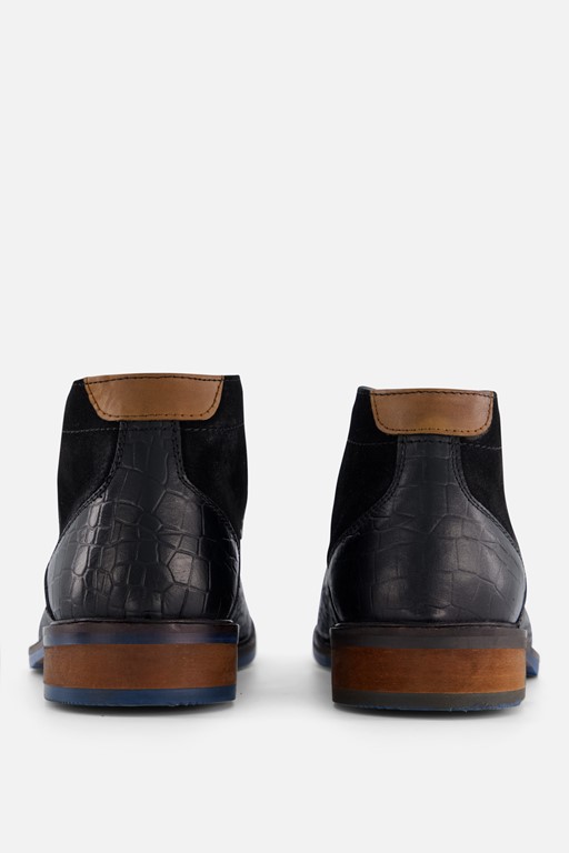 Vertice Veterboots zwart Leer