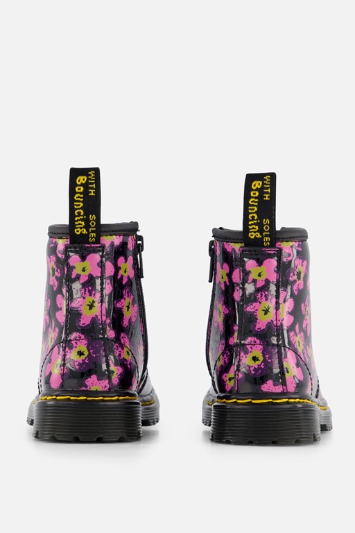 Dr. Martens 1460 Pansy Fayre Veterboots zwart