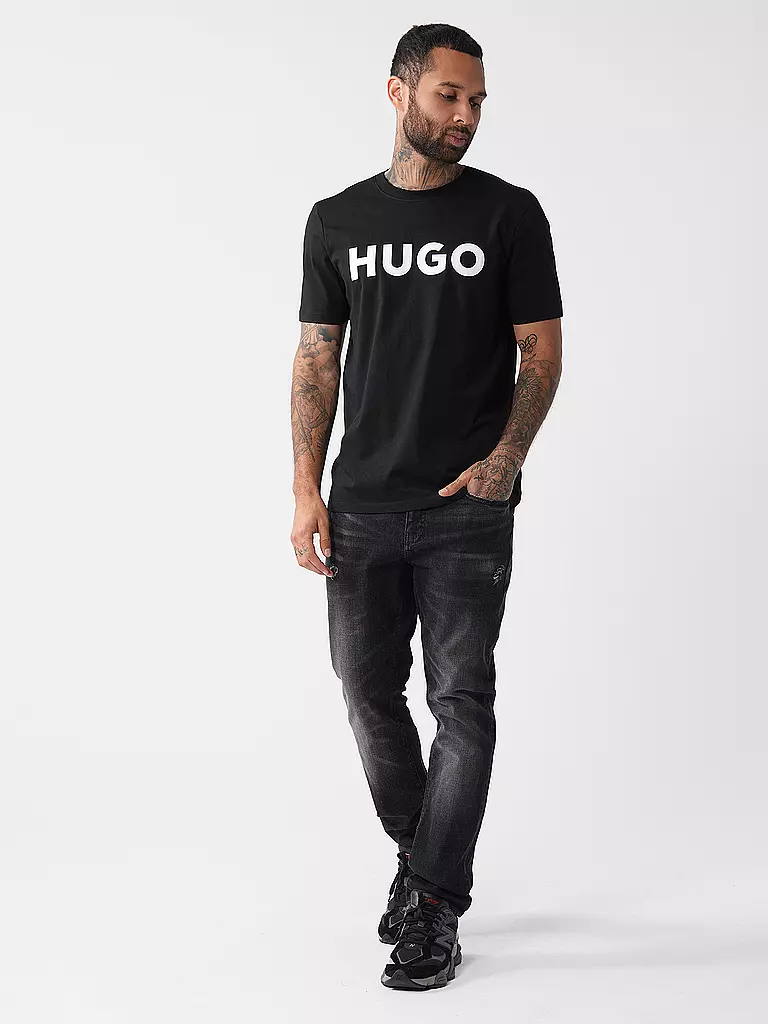 HUGO T-Shirt DULIVIO schwarz