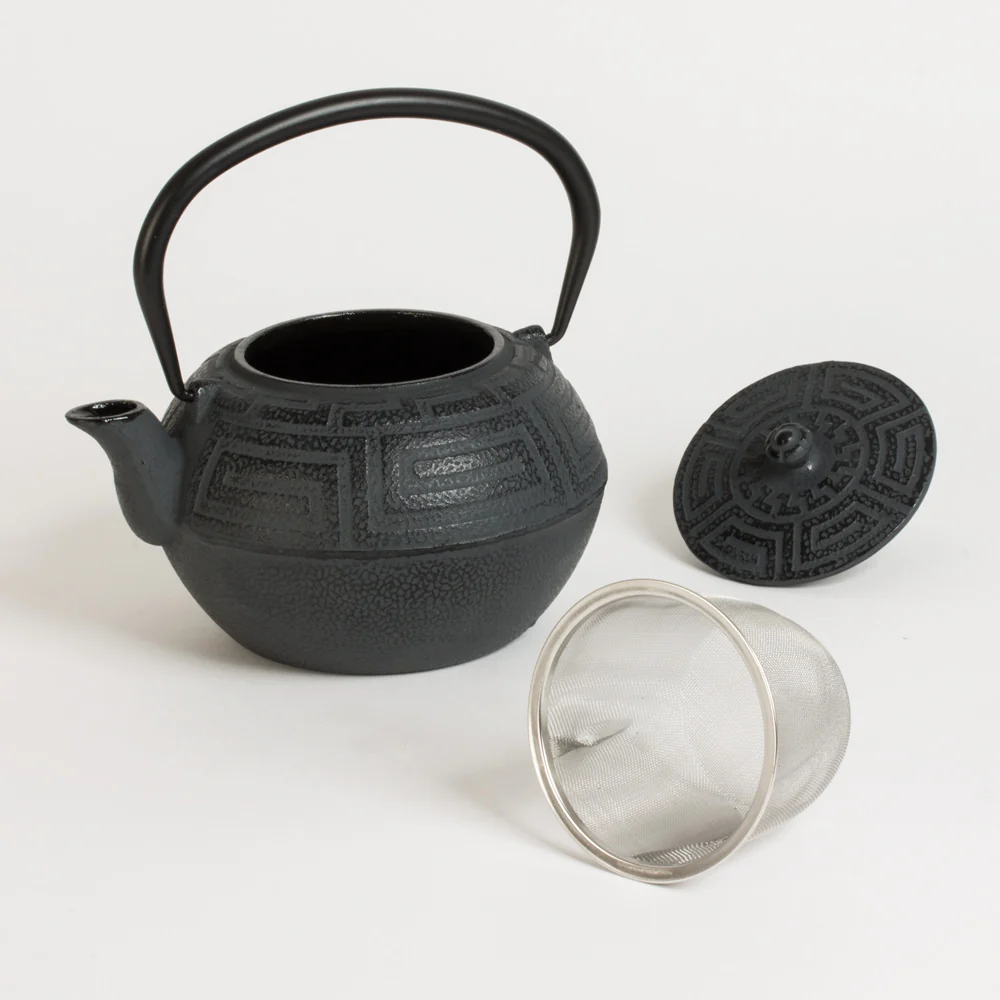 Théière en fonte avec filtre inox 1.2 l zen gris Table passion