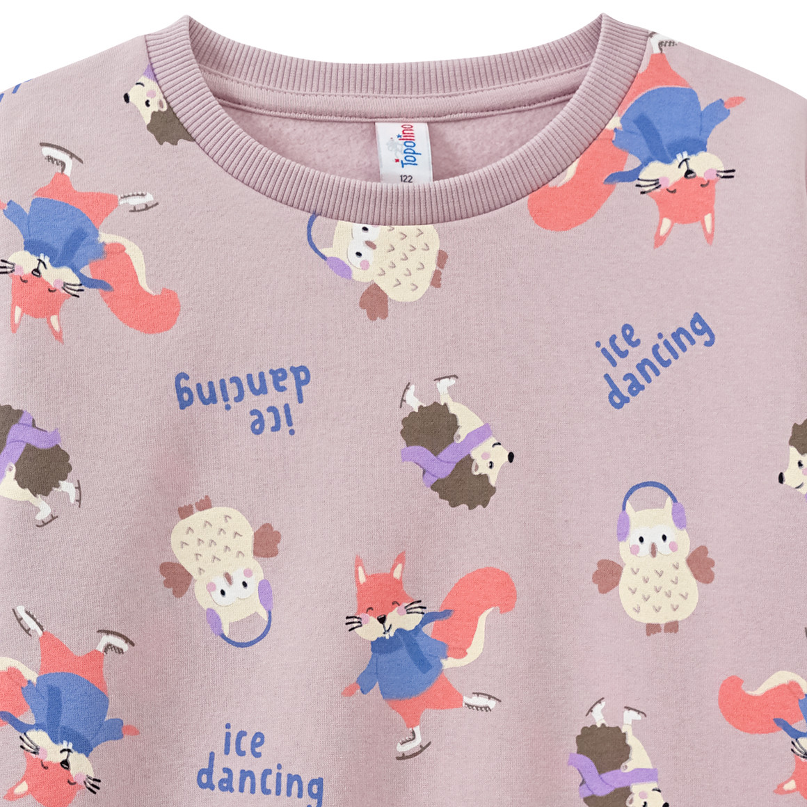 Topolino Mädchen Sweatshirt mit Allover-Print hellrosa