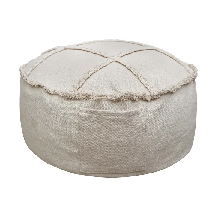 Lorena Canals - Tic-Tac-Toe Pouf, 50 x 50 cm, natur