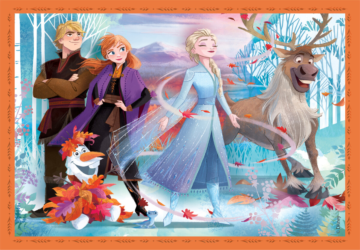 Frost Puslespil - Disney - Super Color - Clementoni - 4 Stk