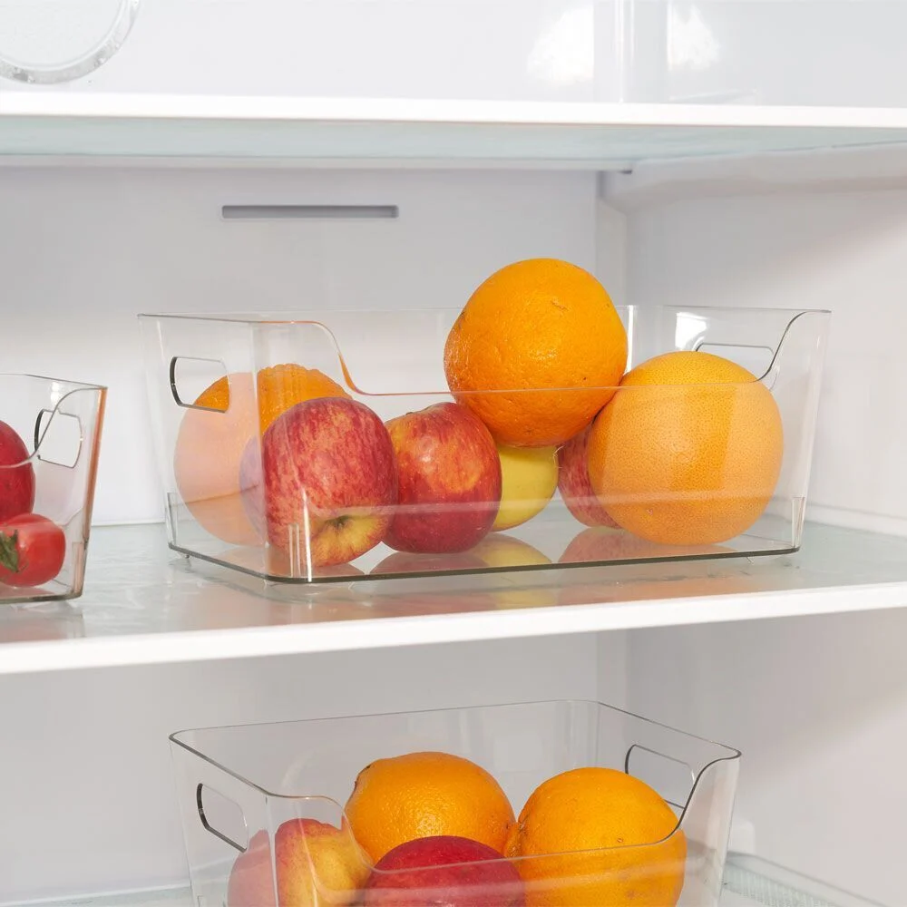 Bac rangement frigo 5L plastique transparent 27,2x18,7xH11cm