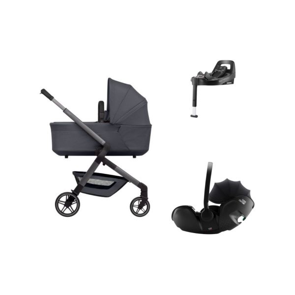 Joolz Hub 2 Kinderwagen 4-in-1 - Navy Blue | Britax Römer Baby-Safe Pro Autostoeltje | Britax Römer Vario Base 5Z
