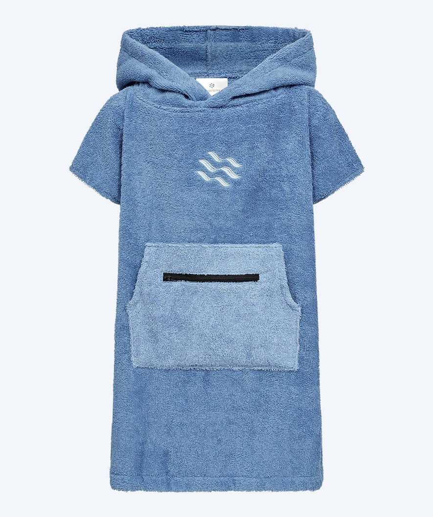 Watery badeponcho til børn - Bomuld - Atlantic Blue