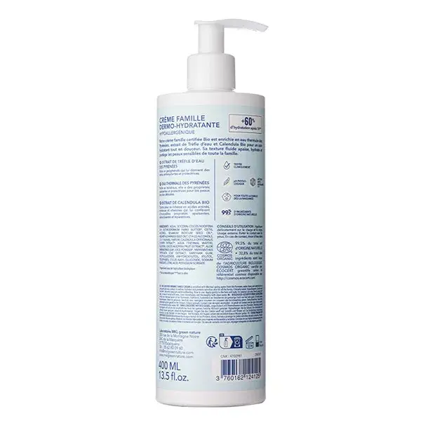 MKL Green Nature - Aqua: Creme dermo-hidratante orgânico para toda a família** 400ml