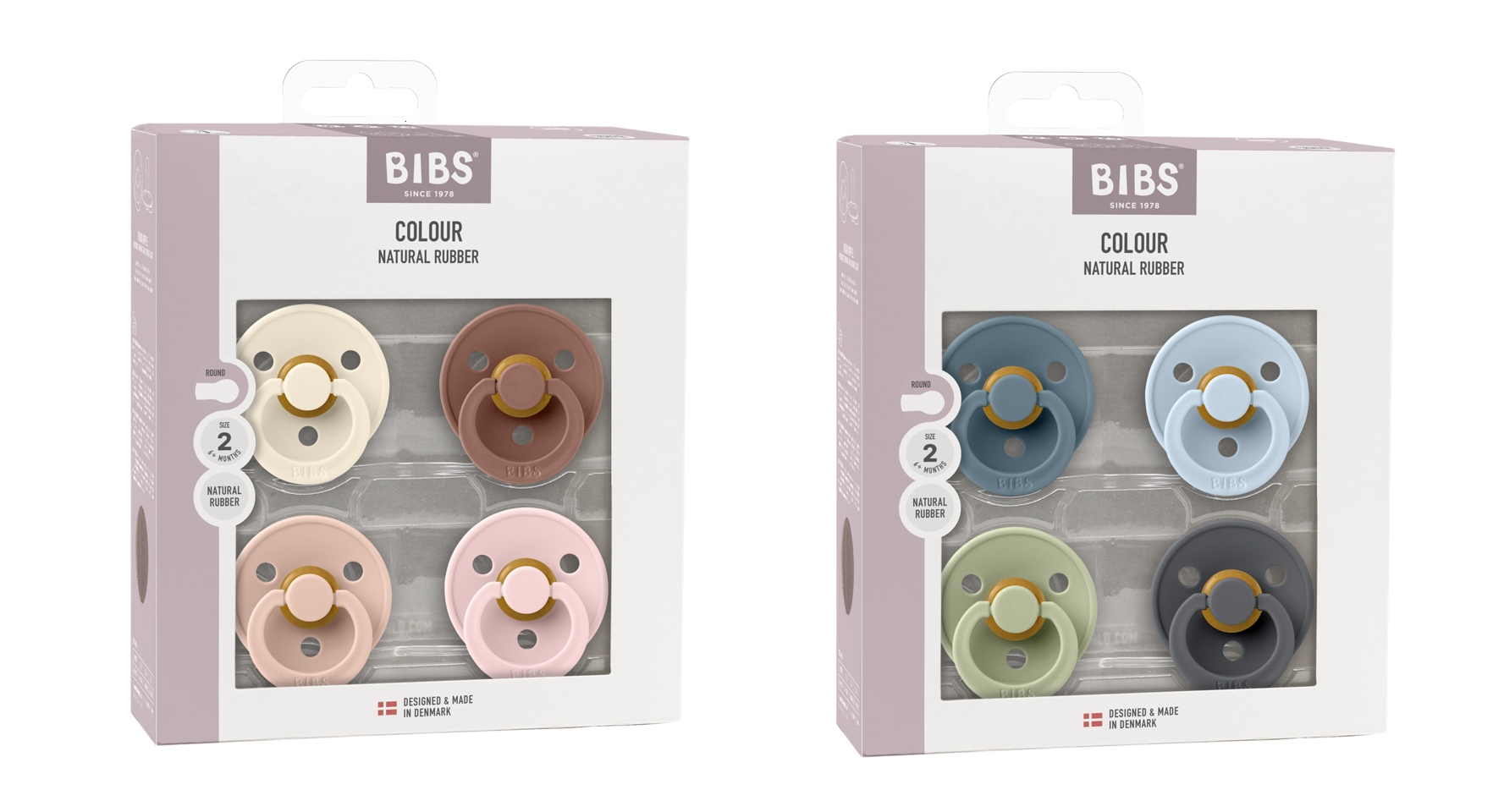 BIBS - Colour 2x 4 PACK Colour - Str 2