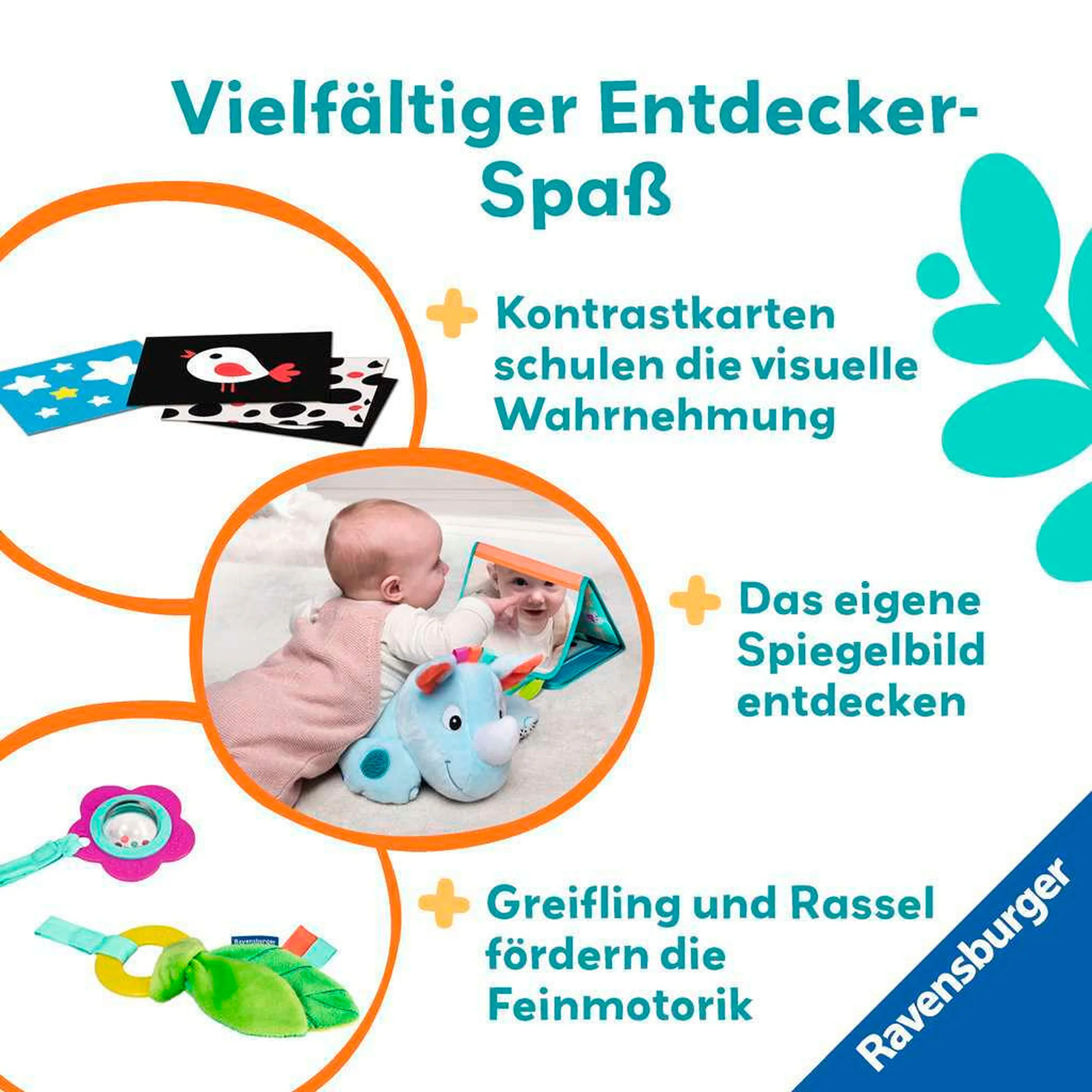 Ravensburger Nashorn Spielkissen (für die Bauchlage)