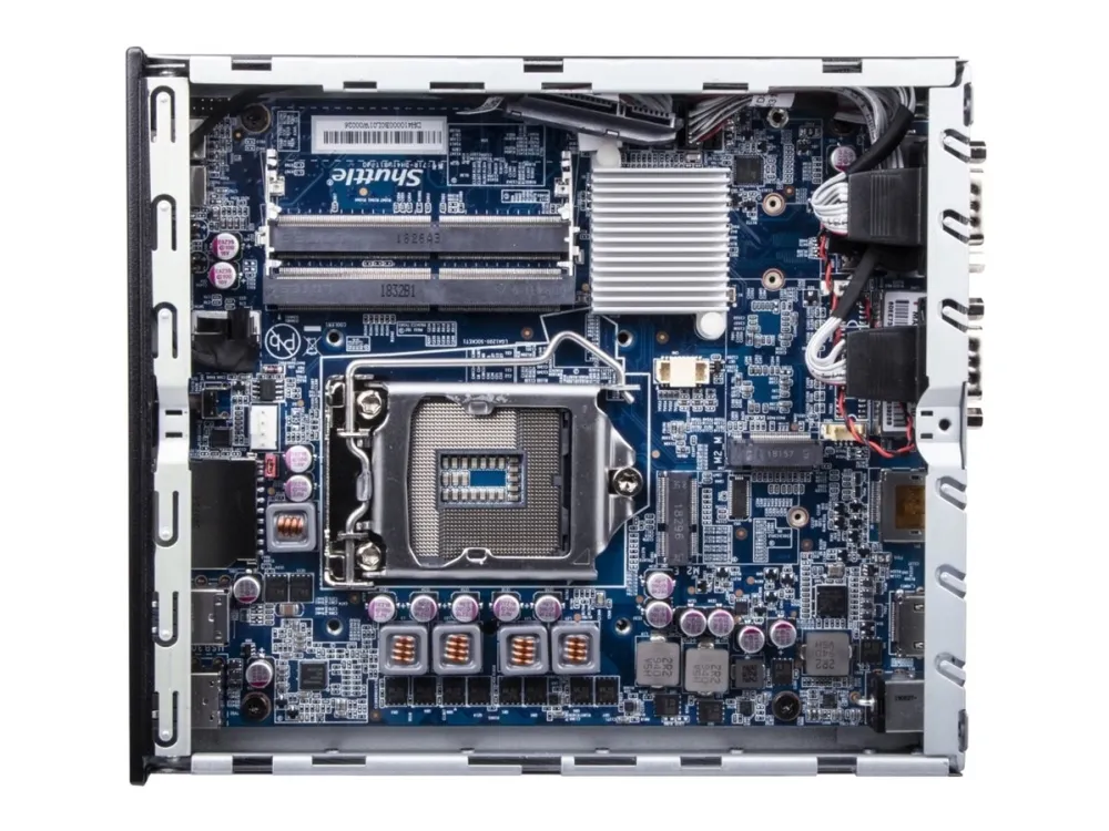 Shuttle XPC slim DH610 - Barebone - Slim-PC LGA1700 sokkel - Intel H610 - uden CPU - RAM 0 GB - Gigabit Ethernet, 2.5 Gigabit Ethernet - sort