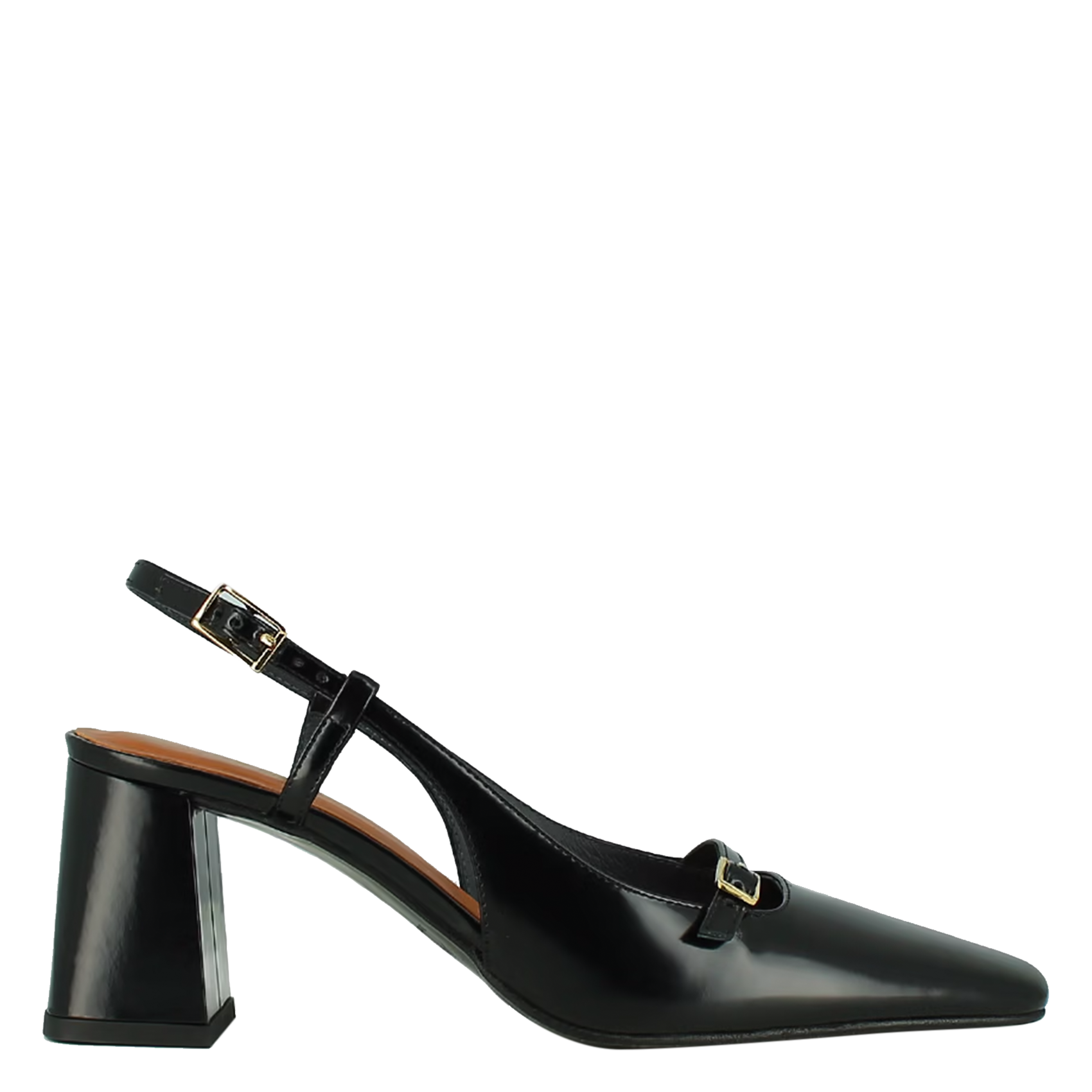 DADELLE - Escarpins en cuir vernis | Noir