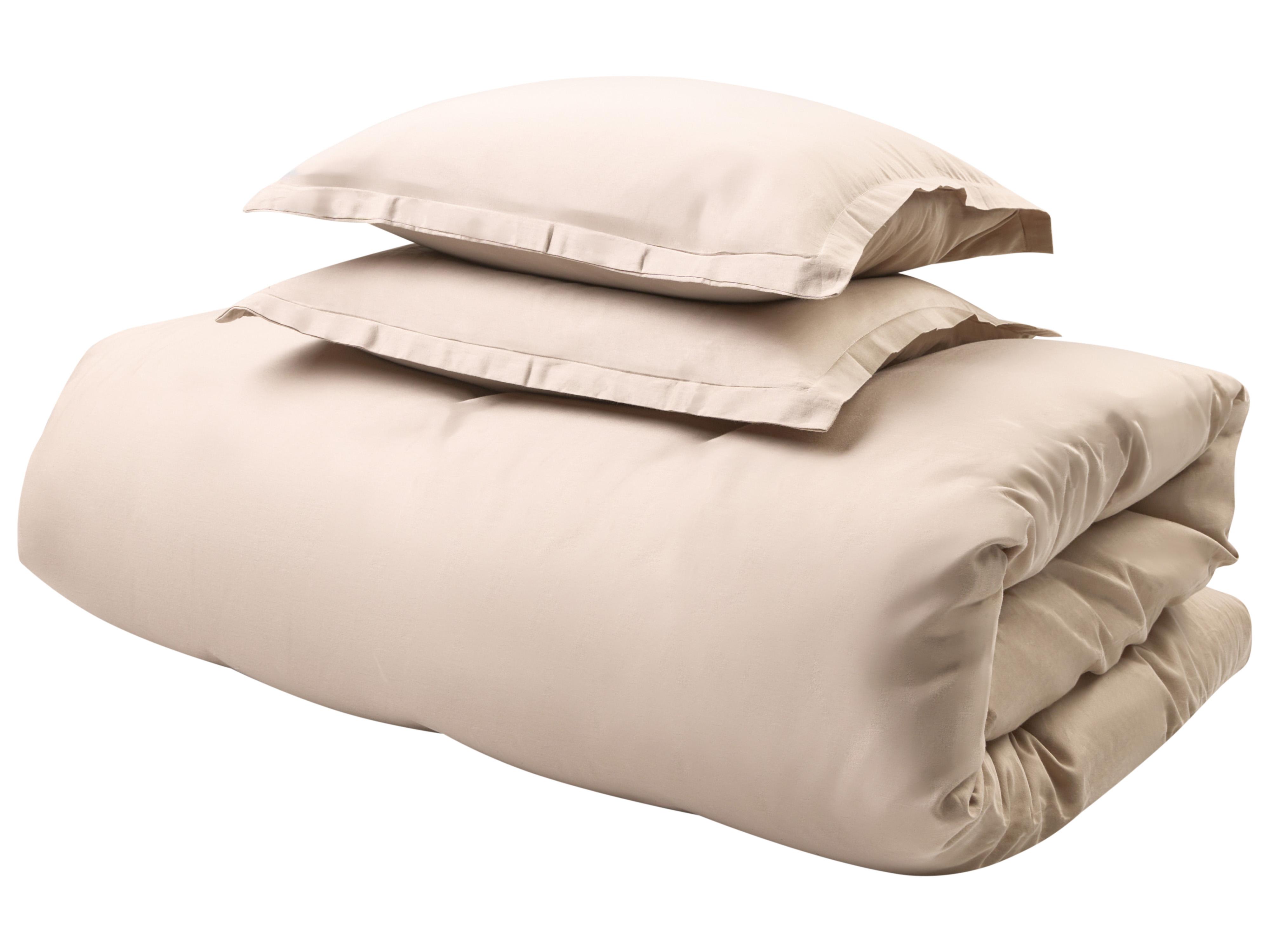 Dekbedovertrekset PARKROSE Katoen-satijn 220 x 240 cm Beige