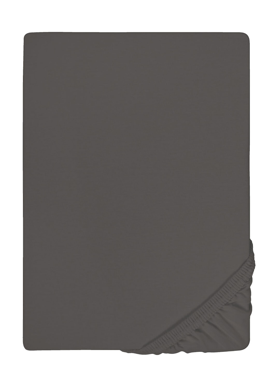 Jersey-Boxspring-Spannbetttuch 180 x 200 cm anthrazit