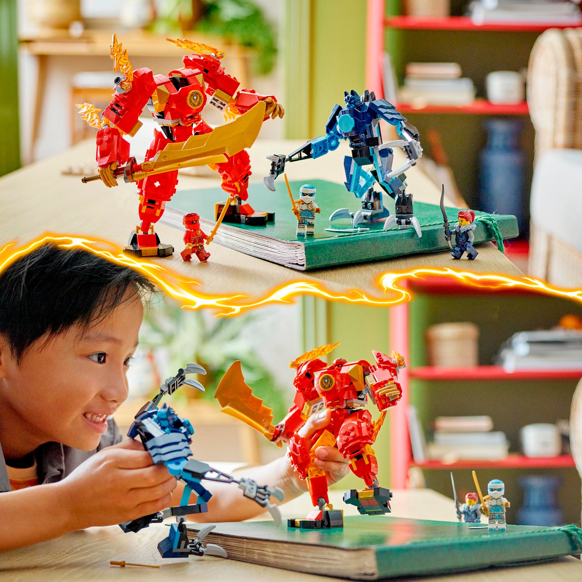 LEGO Konstruktionsspielzeug Ninjago Kais Feuermech