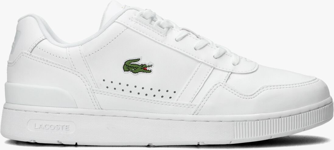 LACOSTE witte lacoste lage sneakers t-clip