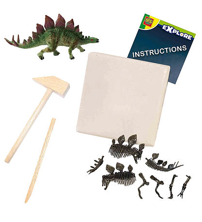 SES Creative Ausgrabung - Erkunden - Stegosaurus und Skelett