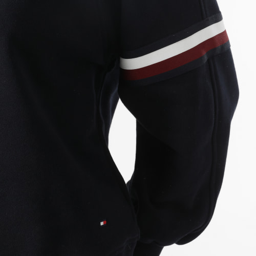 Sweat Crewneck Femme Regular Global Stripe 7169 Bleu Marine