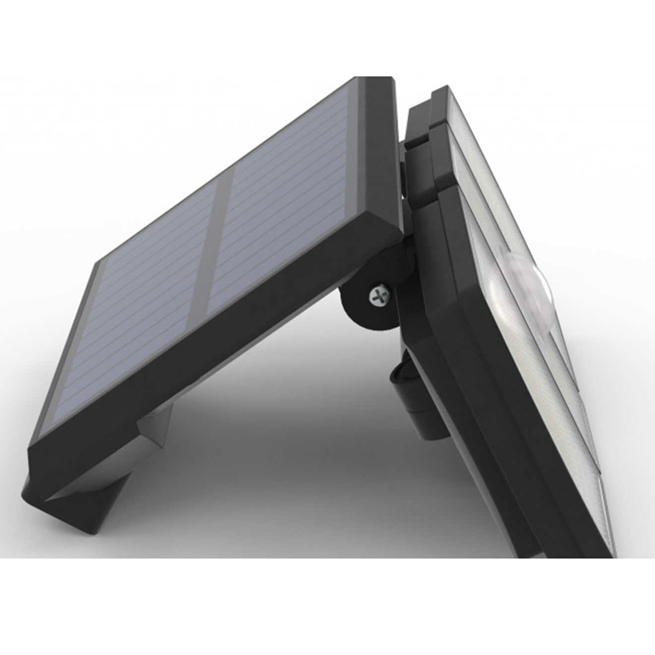 Pratik Garden Applique solaire murale Thunderlight 3 têtes 190 LED noire - 20x13x11 cm