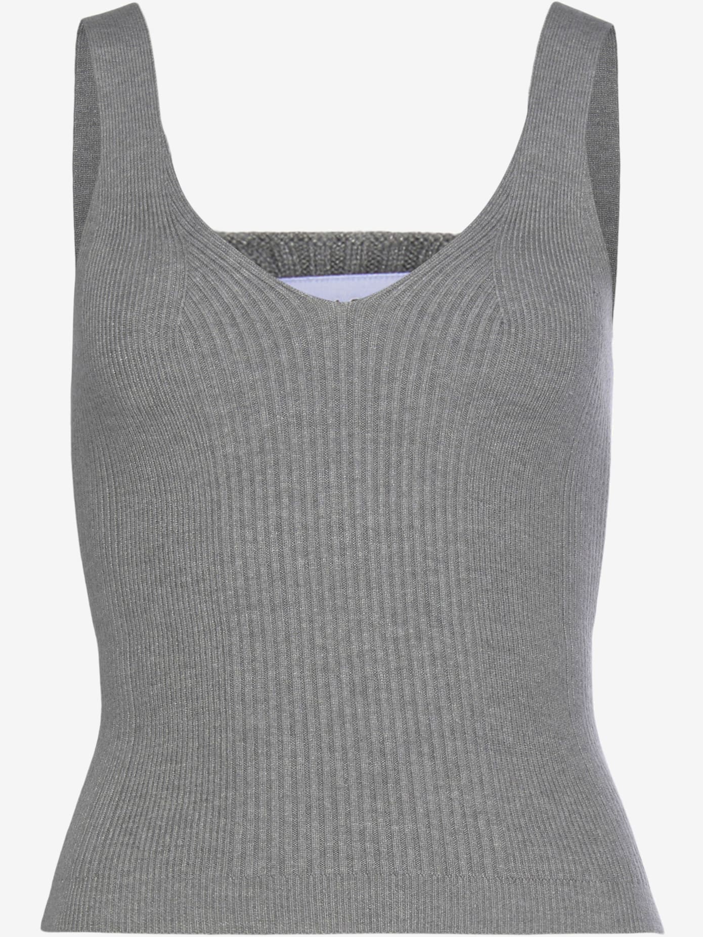 Débardeur en tricot encolure en v affinante