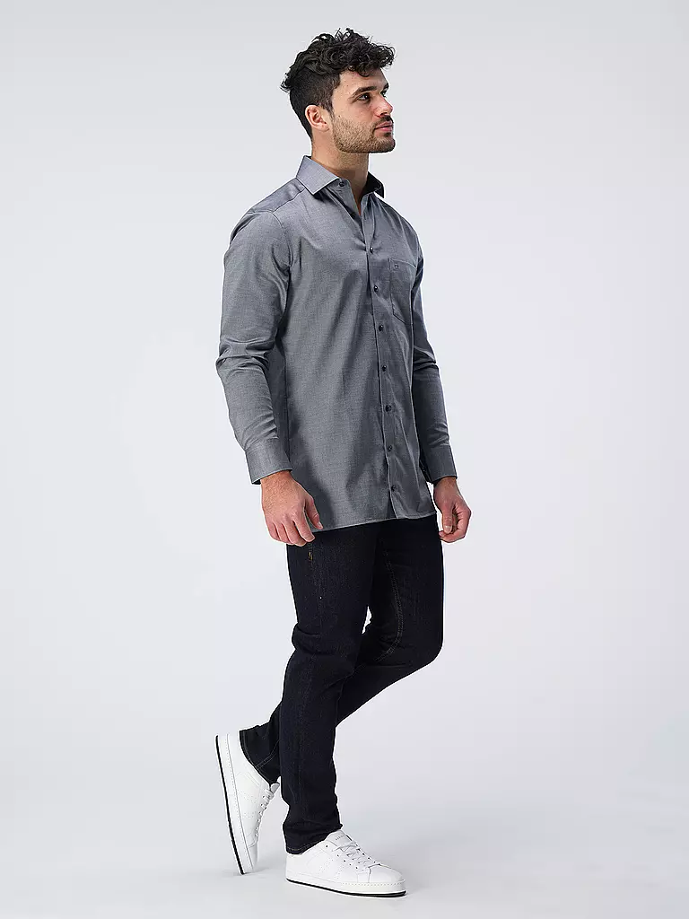 OLYMP Hemd Modern Fit grau